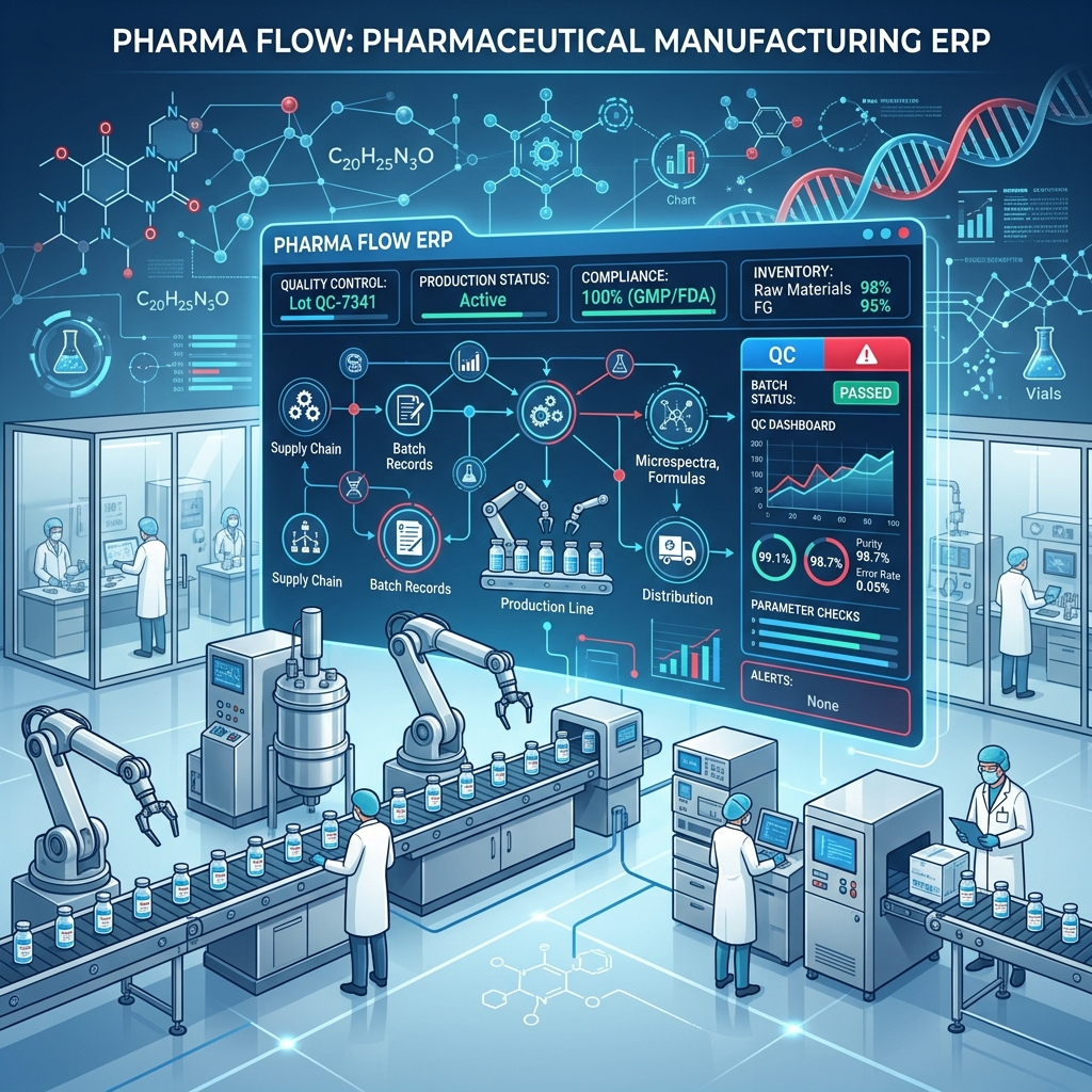 ERP Software for Pharmaceutical Manufacturing